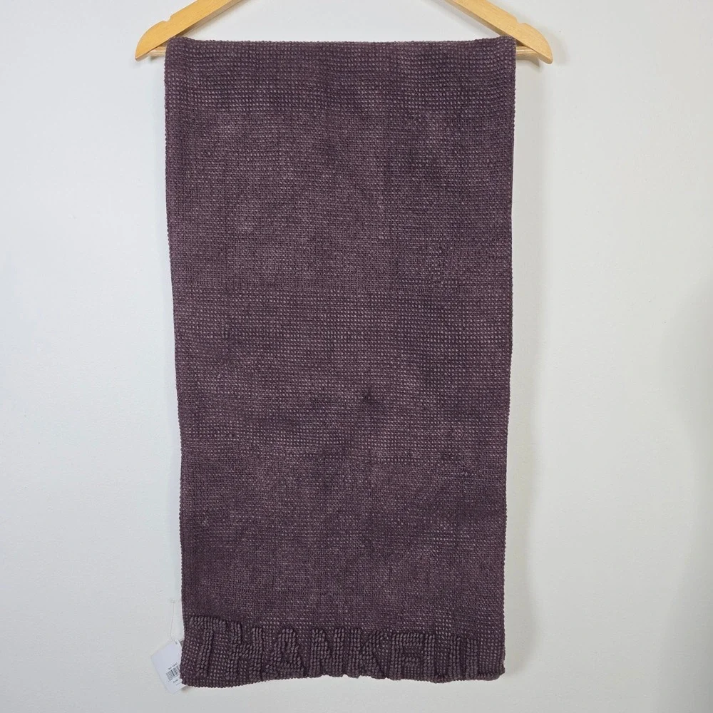 Primitives by Kathy Thankful Table Runner Purple Woven Farmhouse Decor